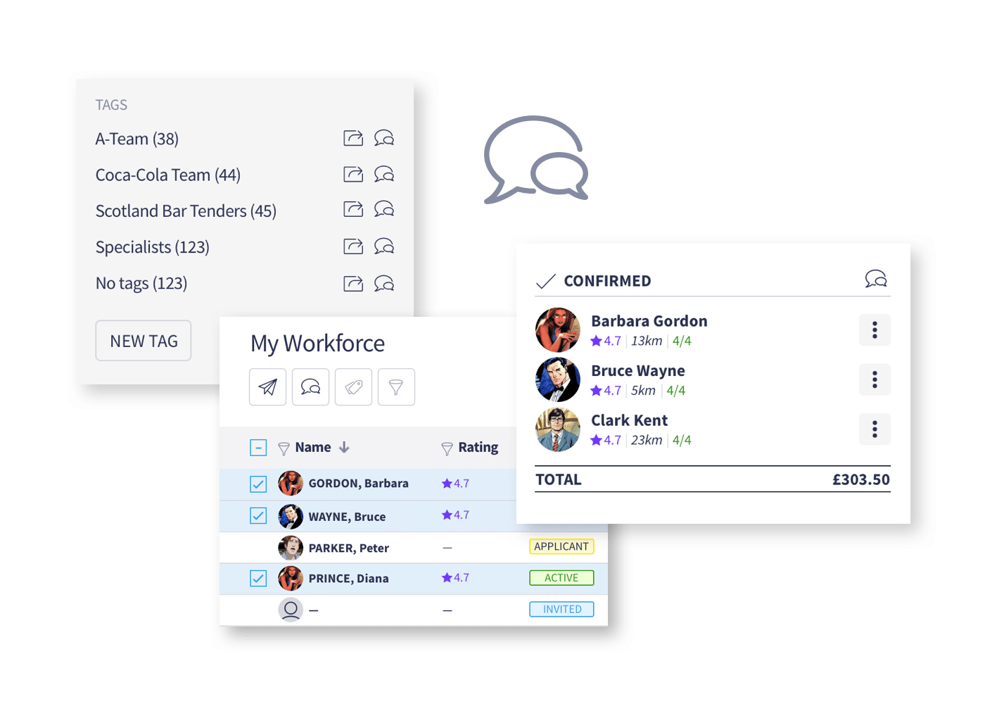 Easily create chats