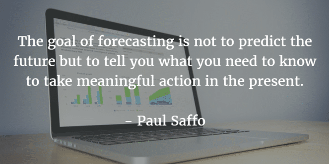 forecasting-quote-by-paul-saffo - how to forecast event sales