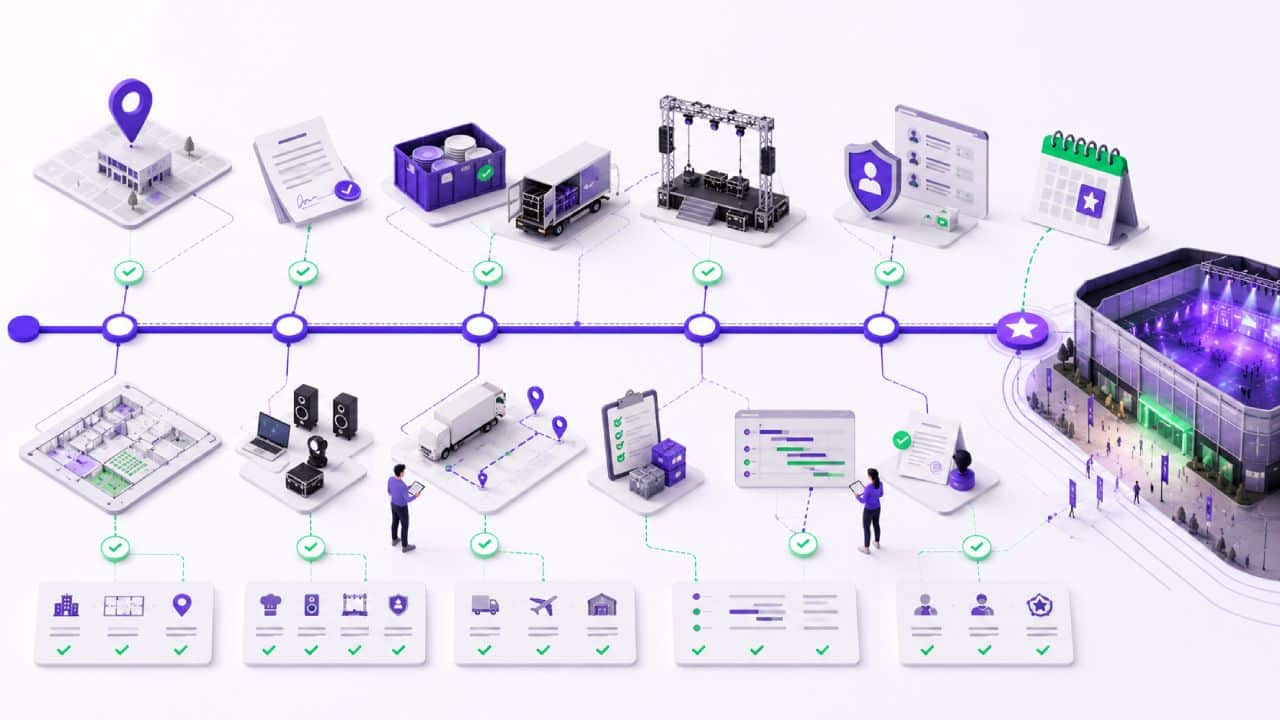 Logistics phase and the event planning timeline