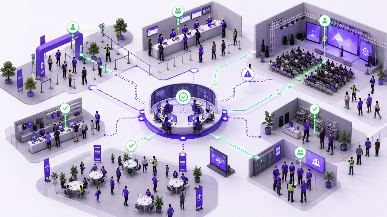 On-the-day operations managing an event